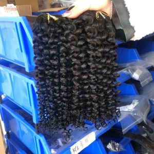 Human  Hair Bundles Curly 100% Remy Hair Extension Human Hair Weft Unprocessed Virgin Human Weave 3 Bundle - Image 5