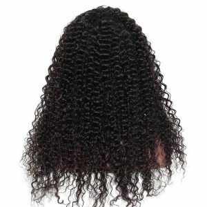 Hidden Knots Full Lace Wigs Deep Curly 150% Density Brazilian Hair Natural Hair Line Pre-Plucked Unprocessed Human Hair Natural Color Can Be Dyed - Image 5