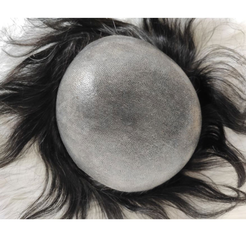 Men Wigs Human Hair Toupee Thin Skin Pu Male Wig Hair Prosthesis Men Toupee Hair 8x10inch Replacement System Remy Hair Pieces 7# Brown - Image 18