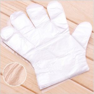 Alternative view of 100pcs Transparent Disposable Glove for Hairdressing and Food Handling