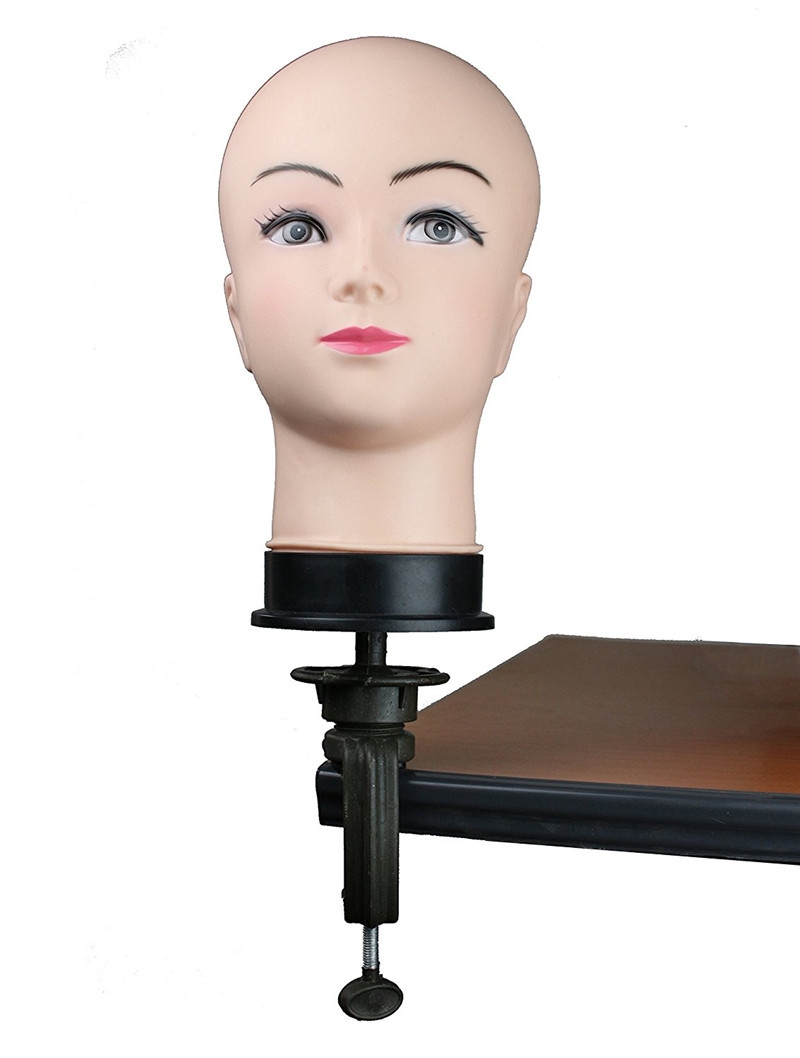 Cosmetology Display Head Wig Stand Head Bald Female Mannequin (1pc Mannequin Head) - Image 2