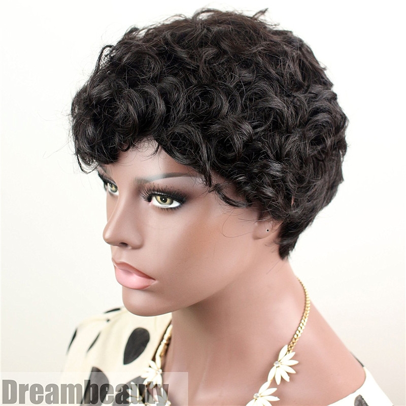 Brazilian Hair Full Wigs Short Curly Wigs Low Price Wig - Image 3
