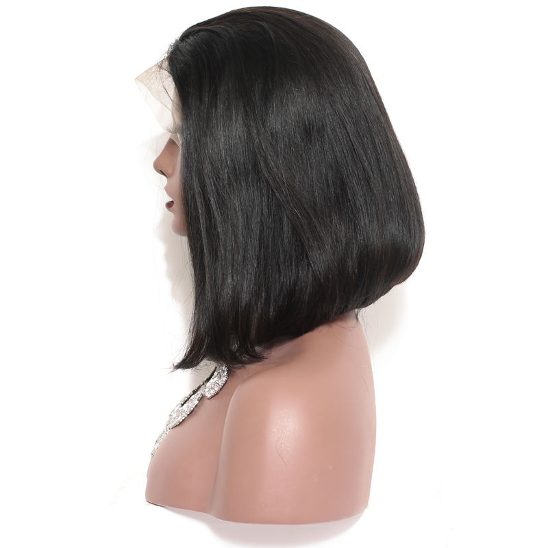 250% Density Human Hair Bob Wigs For Black Woman Short Lace Front Human Hair Wigs With Baby Hair Brazilian Remy Hair - Image 5