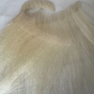 Fake Beard Swiss Lace Fake Beard And Moustache Real Human Hair Handmade Light Beard For Men Invisible Beards For Man White Color - Image 4
