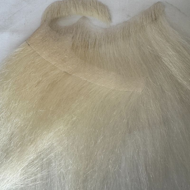 Fake Beard Swiss Lace Fake Beard And Moustache Real Human Hair Handmade Light Beard For Men Invisible Beards For Man White Color - Image 4