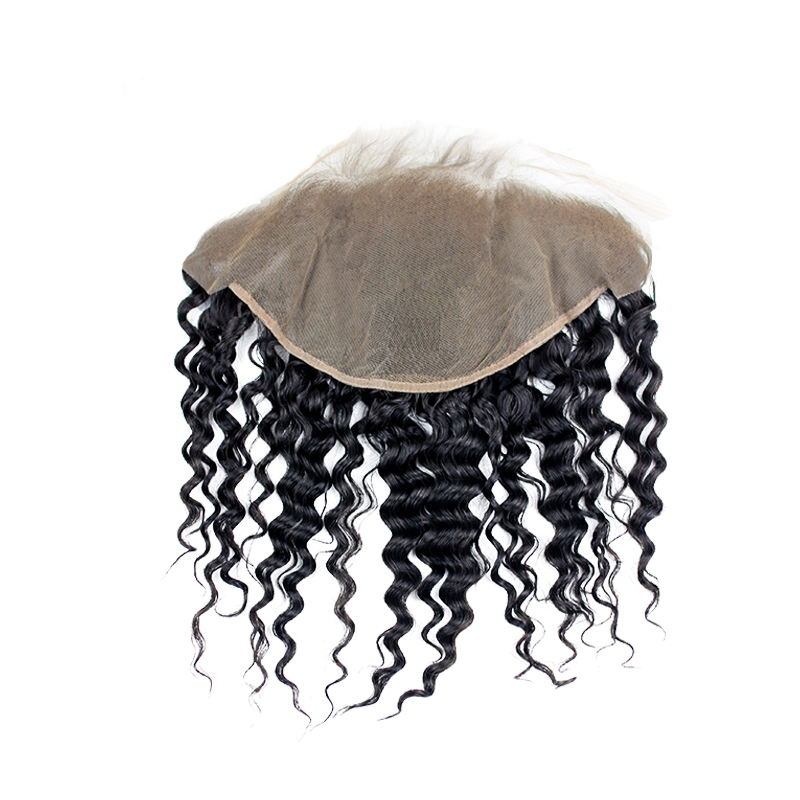 Brazilian Deep Wave 13x6 Lace Frontal Closure Ear To Ear Pre Plucked With Baby Hair Viegin Human Hair Free Part - Image 3