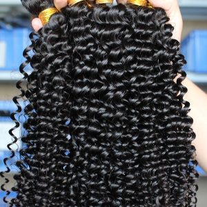 Hair Bundle Deals Natural Color Malaysian Remy Hair Kinky Curly Hair Weave 3 Bundles
