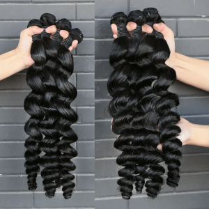 12A Virgin Brazilian Cuticle Aligned Hair Loose Wave 100% Raw Virgin Brazilian Human Hair Bundles 3 Pcs Hair Bundles Hair Weft - Image 2