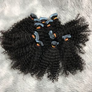 Alternative view of 100% Real Human Hair Tape In Extensions Remy Kinky Curly Natural Skin Weft Tape On Adhesive Invisible
