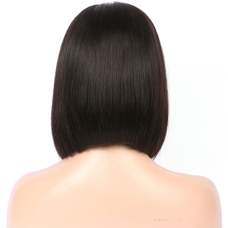 Middle Part Silky Straight Human Hair 13X6 Lace Front Wigs Natural Color Hidden Knots Pre Plucked - Image 3