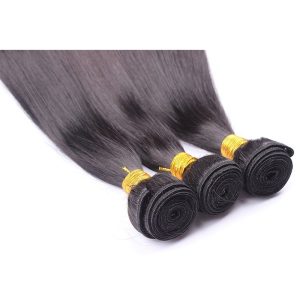 Natural Color Silk Straight Brazilian Human Hair Extensions Weave 3 Bundles - Image 4