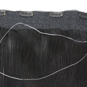 Flip Hair Extension 8A Unprocessed Brazilian Remy Hair Color #1 Flip Hair Extension Human Hair Straight Hair - Image 3