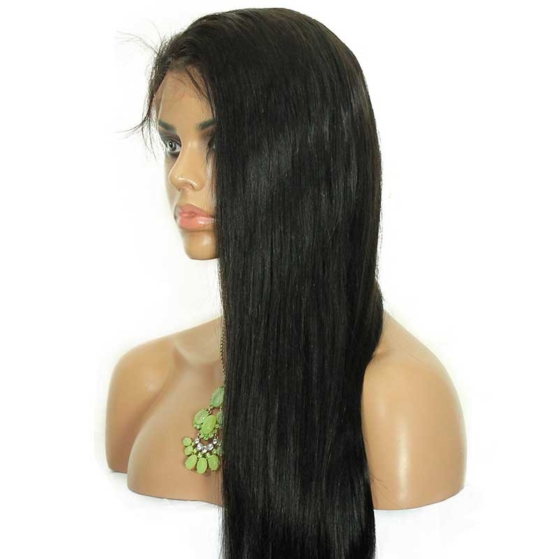Long Lace Front Wigs 150% Density Silky Straight Brazilian Human Hair Natural Color Hair Pre-Plucked Natural Hair Line - Image 3
