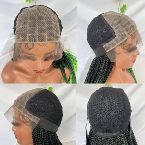 9x6 Lace Ombre Wigs 36 Inch double Lace Front Box Braided Wigs Knotless Lace Frontal Wig Synthetic Black Hand Braided Cornrow Braids Wigs With Baby Hair - Image 23
