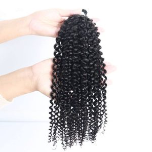 4A Kinky Curly I Tip Hair Extensions 100% Mongolian Virgin Human Hair Bundles I Tip Microlinks For Black Women Pwigs - Image 6