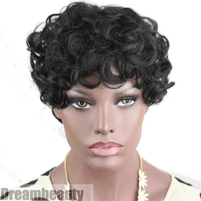 Brazilian Hair Full Wigs Short Curly Wigs Low Price Wig - Image 2