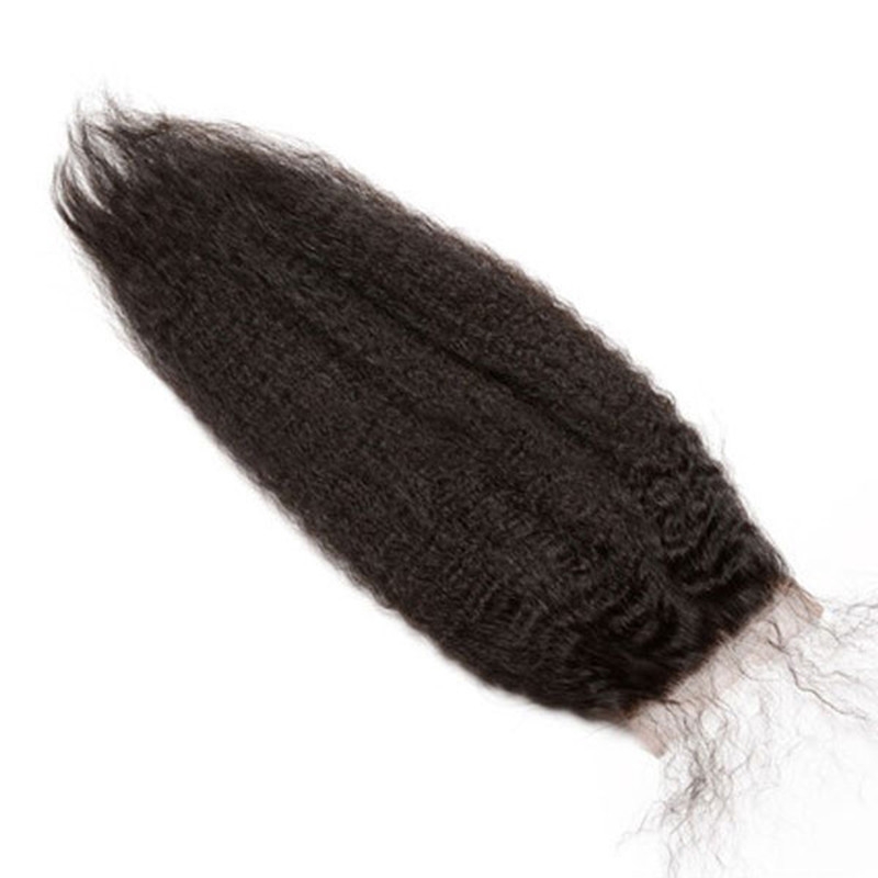 4x4 HD Lace Closures Natural Color Kinky Straight Vietnamese Human Remy Hair Free Part Lace Closure 4x4 inchs - Image 4