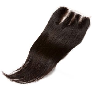 4x4 HD Lace Closures For Weave Malaysian Remy Hair Silk Straight Three Part Lace Closure 4x4inches Natural Color - Image 2