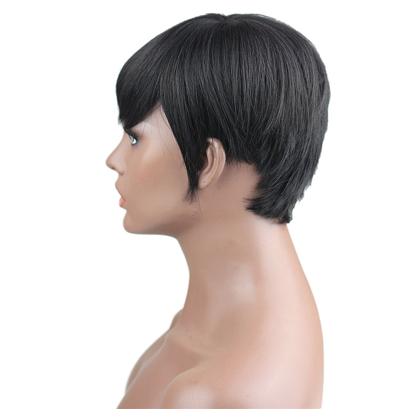 Short Wigs for Women Real Human Hair Full Wigs Short Hair - Image 4