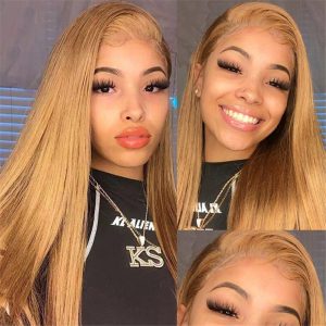 Alternative view of #27 Colored 13*4 Hd Lace Frontal Wigs Pre Plucked Straight /Body Wave/ Curly /Deep Wave