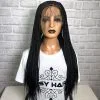 24" Braided Wigs Synthetic Lace Front Wigs Side Part Cornrow Braids Wig With Baby Hair For Black Women Box Braid Wigs