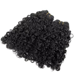 Vendor Kinky Curly Burmese Curly Hair Weft Raw Virgin Brazilian Hair For Black Women Hair Bundle Human  Hair Bundles Curly 100% Remy Hair Extension Human Weave 3 Bundle - Image 2