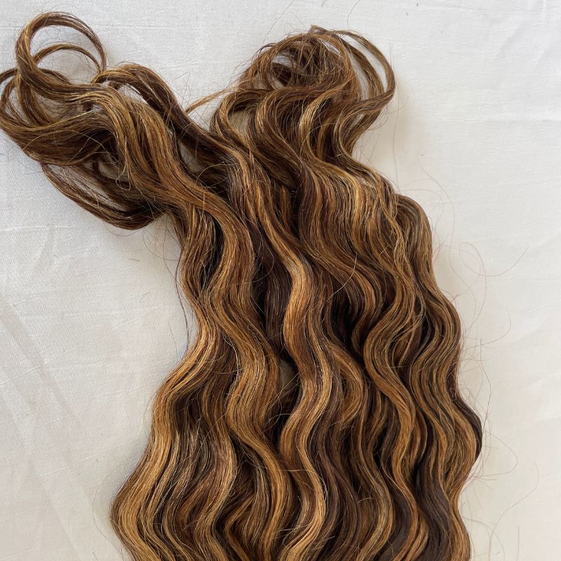 Flat K Tip Hair Extensions Real Human Cambodian Hair Highlight 4/27 Keratin Real Human Hair Flat Tip Keratin Hair Extensions Hot Fusion Flat Tip Extensions - Image 4