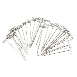 Alternative view of 50pcs of One Plastic Box Steel T Pins for Making Wigs 2 inch Sliver Color
