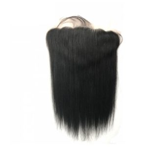 3 Bundles Hair Weave Silky Straight Hair Brazilian Lace Frontal Brazilian Remy Hair Straight Natural Color with Bleached Knots