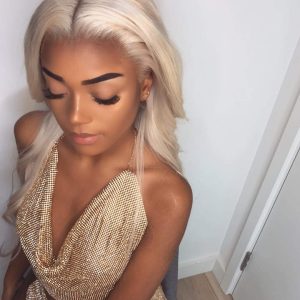 #60 Color Platinum Blonde 13x4 Lace Front Human Hair Wigs For Women HD Transparent Lace Glueless Lace Wigs European Human Hair - Image 5