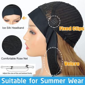 Long Wavy Brown Mix Blonde Headband Wig Highlight Body Wave Wigs for Black Women Girls Glueless Natural Looking High Density Heat Resistant Fiber Head - Image 4