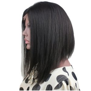 Short Bob Wigs Peruvian Hair Silk Straight 10-14 Human Hair Lace Wigs - Image 4