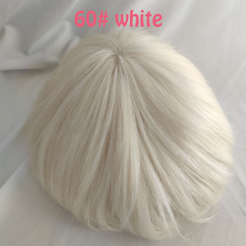 613# New Hairpiece Q6 Toupee For Men Swiss Lace & PU Base Human Hair Replacement System Unit Toupee Wig For Men Wigs 8x10 Toupee - Image 5