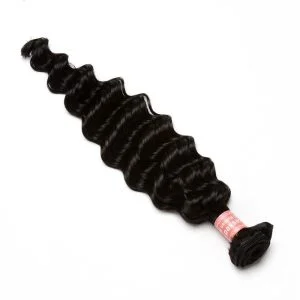 Deep Wave Brazilian Hair Weave Bundles For Sale 1 Pc 8A Hair Products Curly Human Hair Extensions (1 PC)