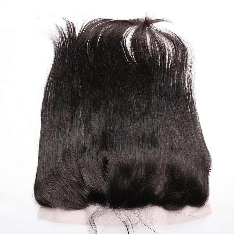 Ear To Ear Lace Frontal Closure Hairstyles 13x4inchs Silk Straight Brazalian Remy Hair Natural Color - Image 3