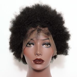 Lace Front Wig Brazilian Human Hair Wigs Kinky Curly Natural Color Lace Wigs For Blace Women - Image 5