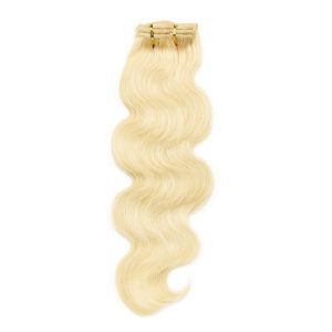Clip In Hair Extensions Brazilian Hair Body Wave Remy Hair #613 Colored Hair Hxtensions - Image 3