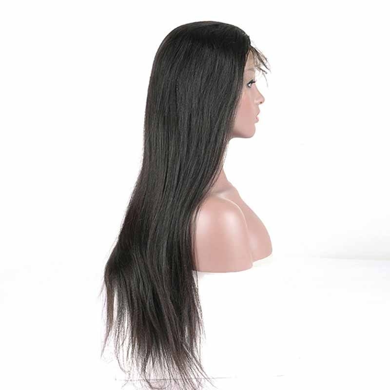 Yaki Lace Wig Human Hair Natural Color Lace Front Wig For Sale Pre-Plucked Natural Hair Line 150% Density Hidden Knots - Image 4