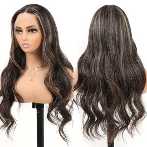 1B Ombre Blonde 613 13x4 Lace Front Wigs Body Wave Highlight Human Hair Wigs with Baby Hair Pre Plucked 150% Density - Image 2