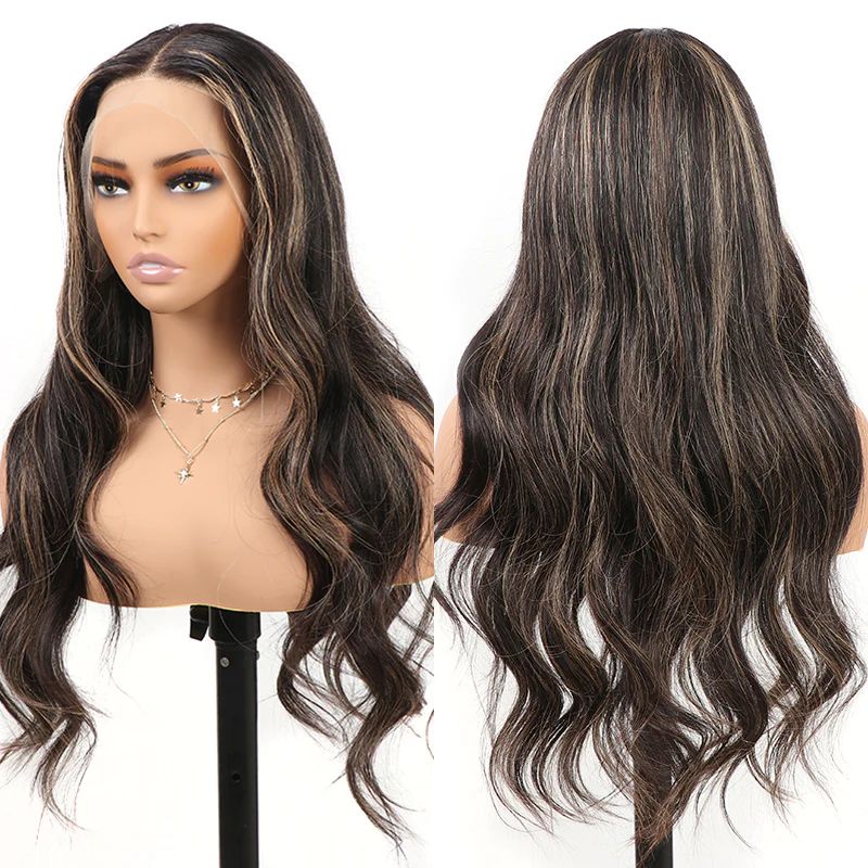 1B Ombre Blonde 613 13x4 Lace Front Wigs Body Wave Highlight Human Hair Wigs with Baby Hair Pre Plucked 150% Density - Image 2