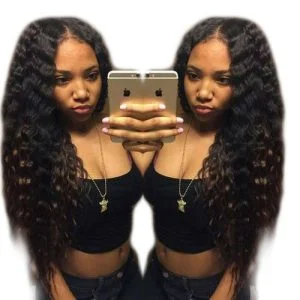 lace front wigs Deep Wave Human Hair Wigs 180% Density Wigs Pre-Plucked Natural Hair Line