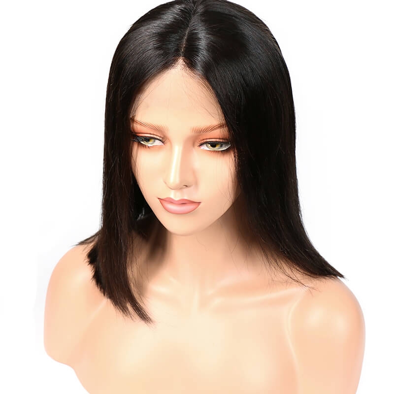 13x6 Deep Part Human Hair Lace Front wig Side Part Straight Brazilian Hair Wig Pre Plucked Hairline - Image 2