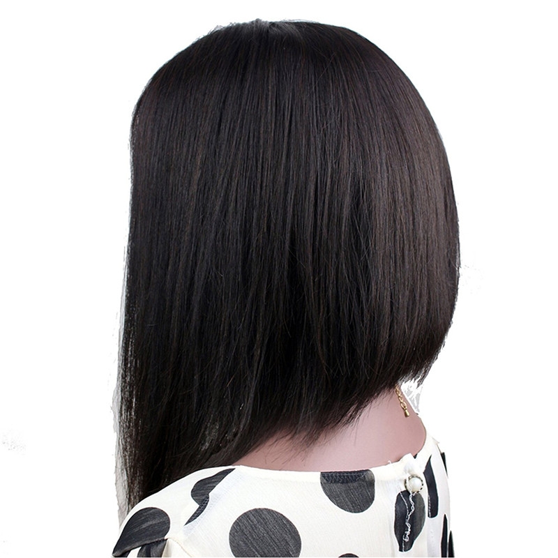 Short Bob Wigs Peruvian Hair Silk Straight 10-14 Human Hair Lace Wigs - Image 5