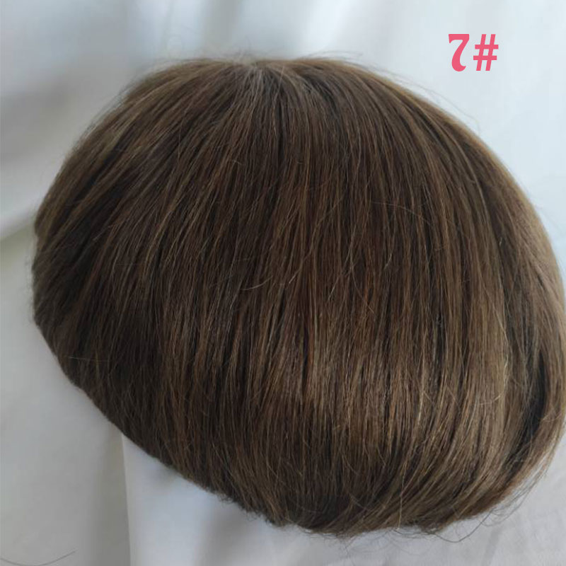 Hairpiece Men'S Toupee Lace front Hair Replacement System Bleach Knot Natural Hairline Hairpiece Thin Skin Black Human Hair Poly Toupee - Image 23