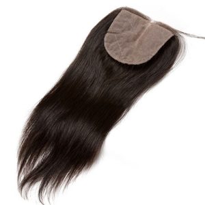 Silk Straight Brazilian Remy Hair Silk Base Closure For Sale Invisible Part Closure Natural Color 4x4inches - Image 3