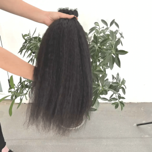 Alternative view of Kinky  Straight Hair Tape In Hair Extensions Brazilian Remy Tape Hair 40pcs For Black Women Skin Weft Tape Glue In Hair Extensions
