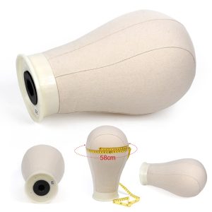 Training Mannequin Head Canvas Block Head Display Styling Mannequin Manikin Head Wig Stand - Image 4