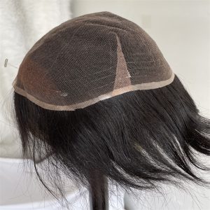 Mens Toupee HD Hair Replacement SystemsSwiss Lace 100%Human hair All by Hand Tied - Image 7