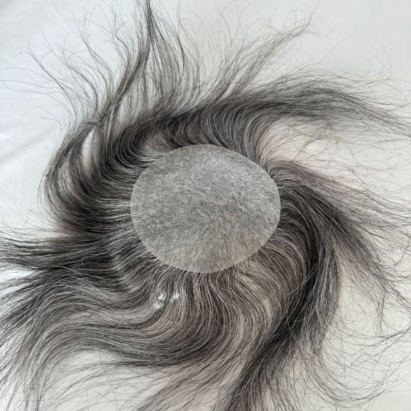 1B60 Side Or Back Hair Patches 8x8 cm Full Skin PU Base Toupee For Men Covering Bald Spots On Head Sides Or Back - Image 5