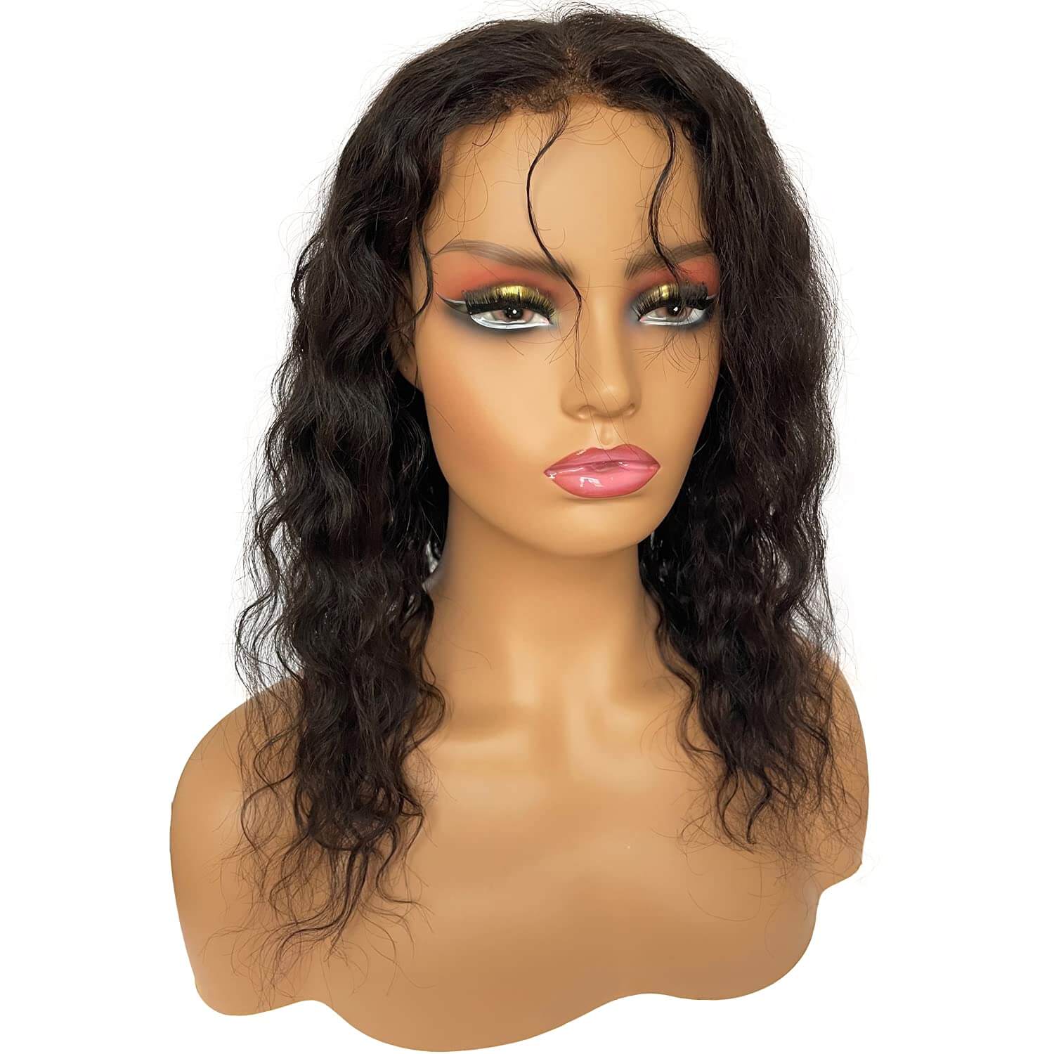 Realistic Female PVC Mannequin Head With Make Up Face and Shoulders Display Manikin Head Bust for Wigs,Makeup,Hats,Sunglasses Beauty Accessories - Image 6